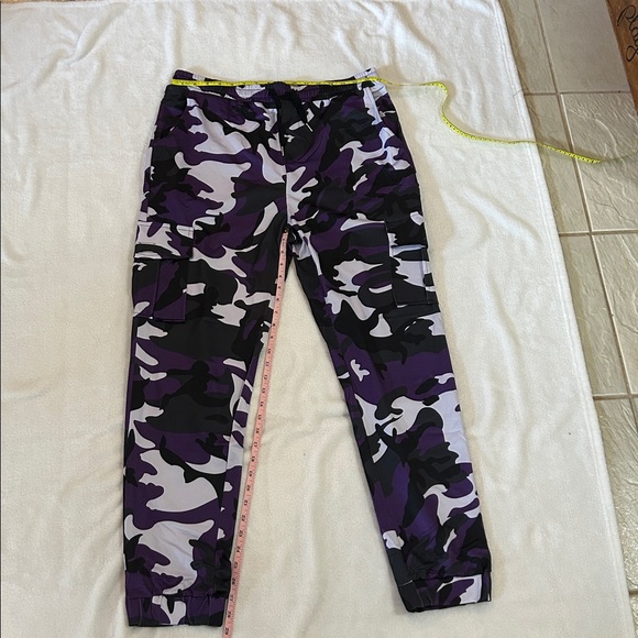 Purple Camouflage Cargo Pants - Picture 14 of 16